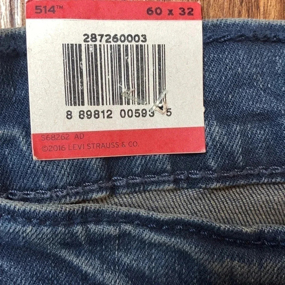 Levi’s Big and Tall 514 Straight Jeans 60 x 32 NWT - Picture 7 of 13